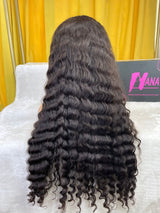 Virgin Hair Loose Deep Wave Wig 2x6 4x4 5x5 6x6 7x7 HD Closure Wig [Glueless Wig|Bleached Knots]