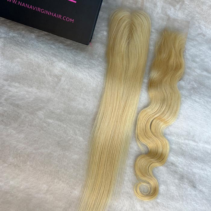 613 color 2x6 HD lace closure Kim hd closure Body Wave and Straight