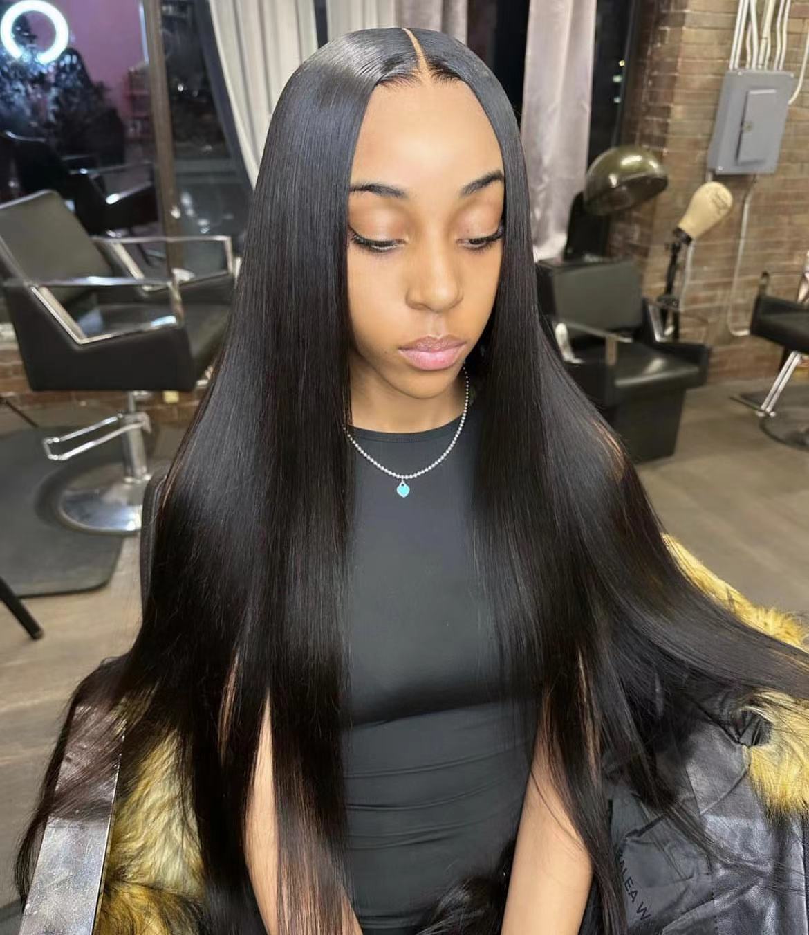 Virgin Hair Straight 2x6 Transparent/HD Closure Wigs