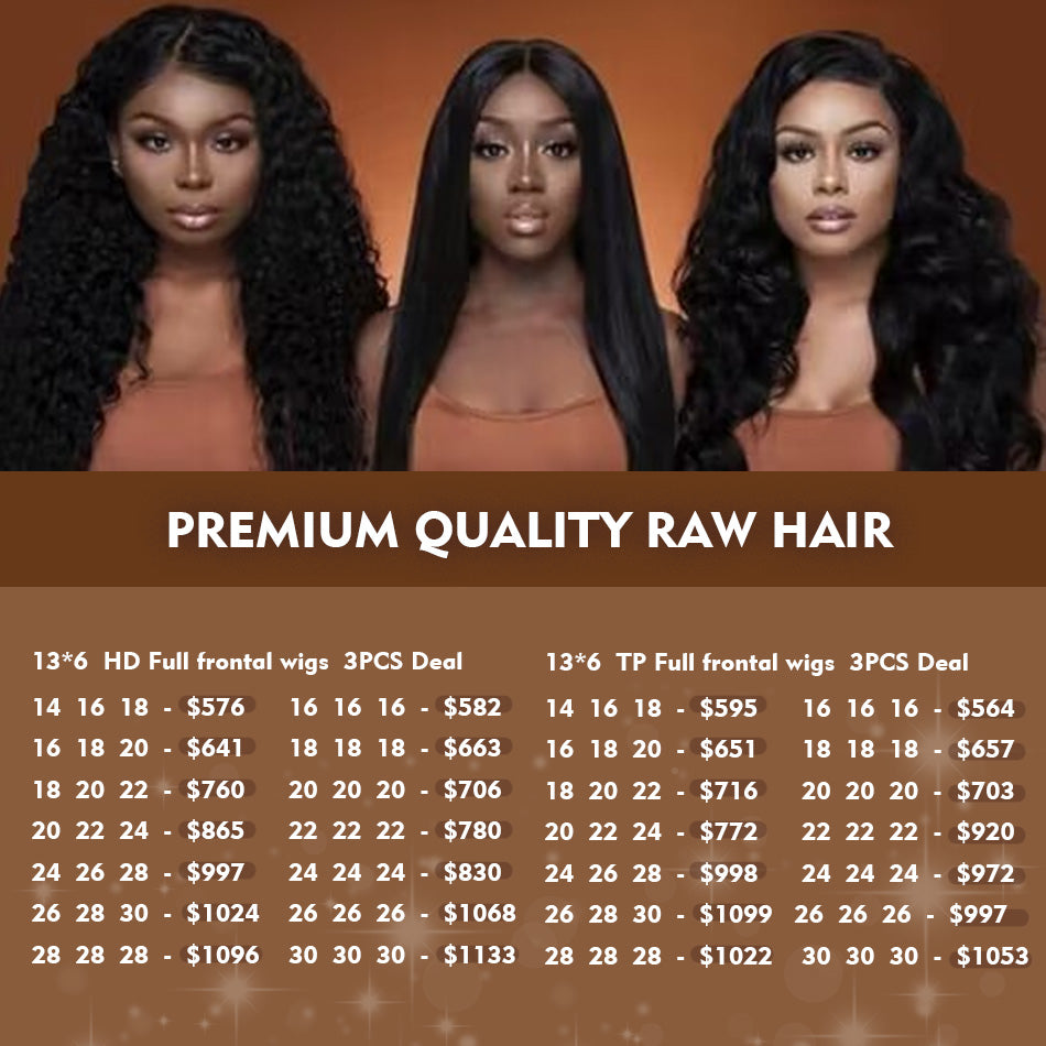 Premium Quality Cambodian Raw hair 13*6 Full HD lace Frontal  Wigs Wholesale