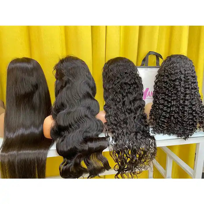 5x5 closure human hair wigs