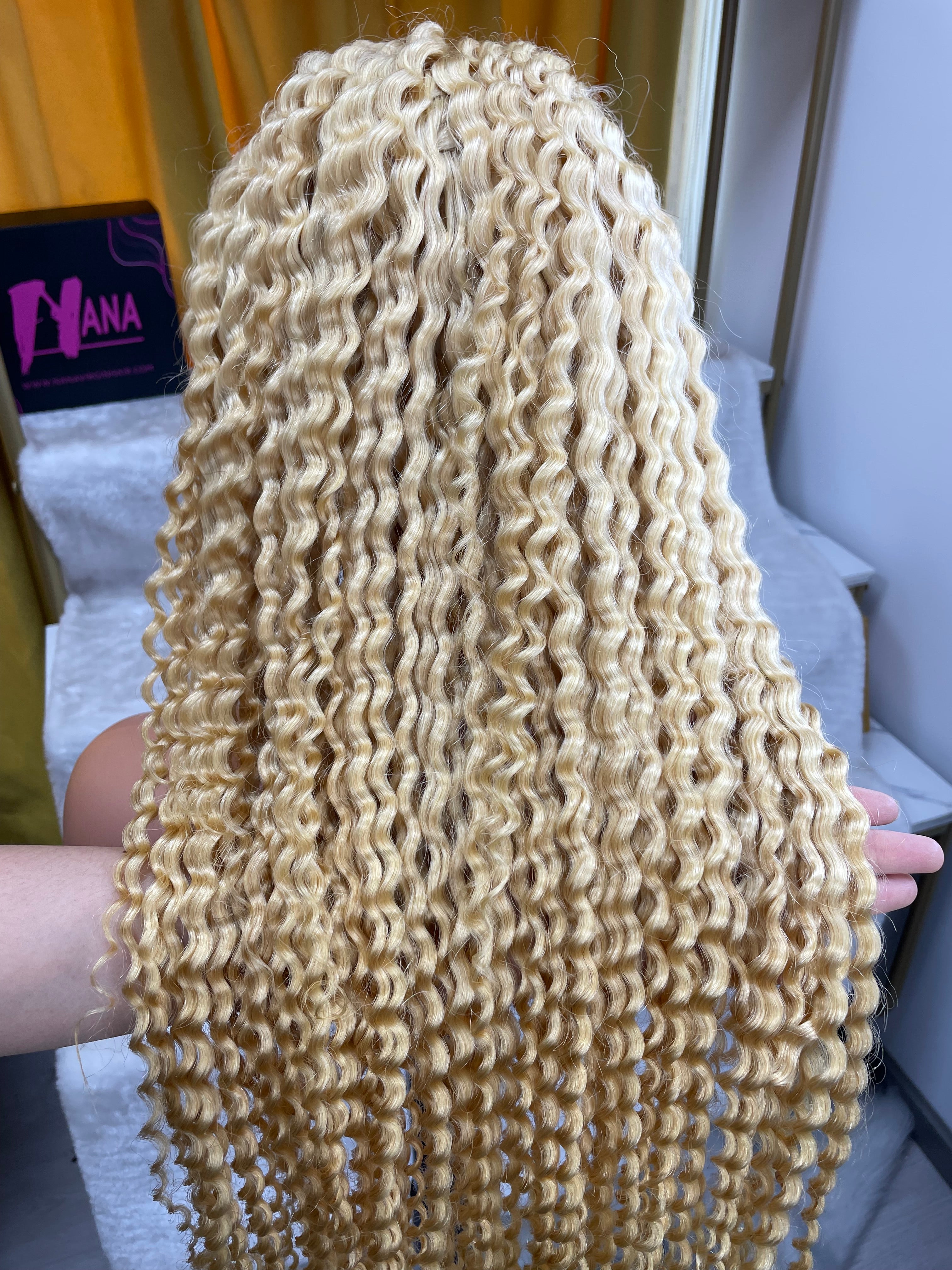 613 Blonde Deep Wave Wigs Closure Frontal Wigs 613 Transparent HD Wig