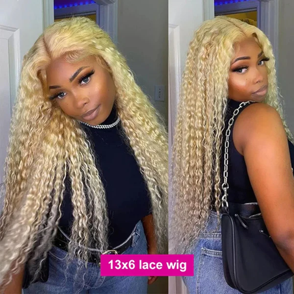 613 Blonde Hair Curly Wig