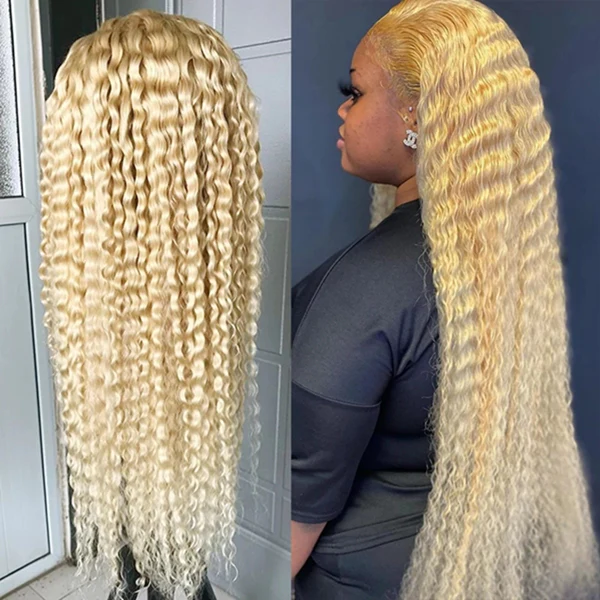 613 Blonde Hair Curly Wig