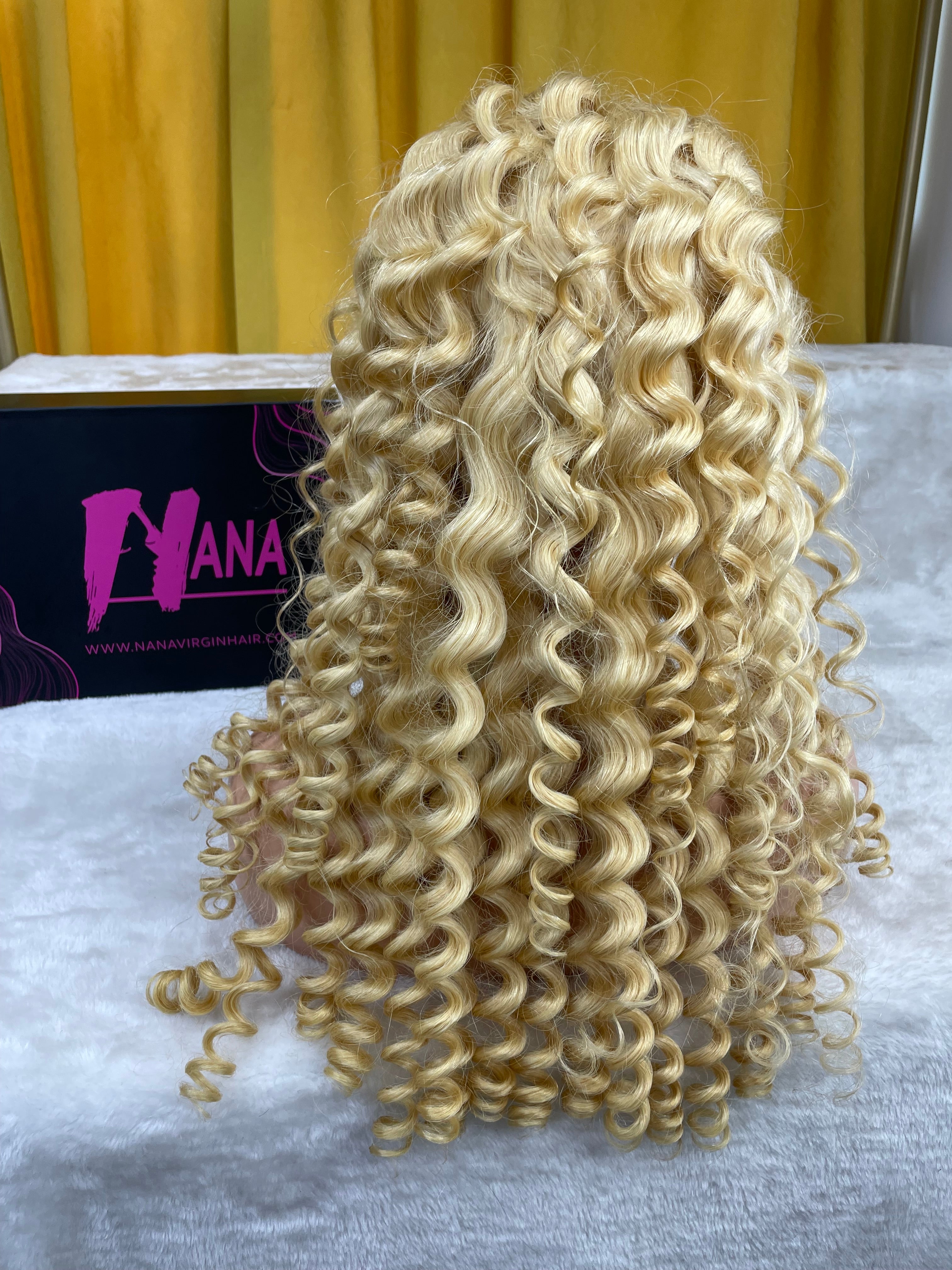 613 Blonde Loose Deep Wave Wig Lace Frontal Wig Closure Wig