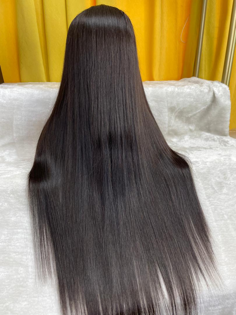 Bone straight wig human hair