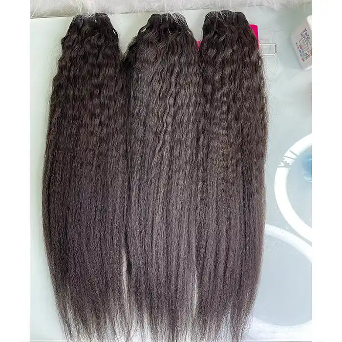 Bulk Bundles Wig Deal Raw Hair Kinky Straight