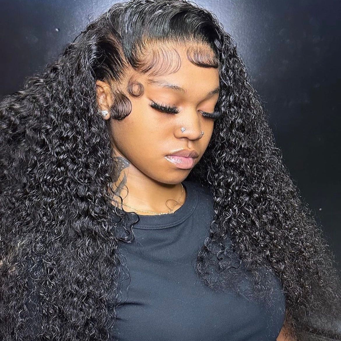 Raw Hair Burmese Curls Wigs 13x4 13x6 Frontal Wig