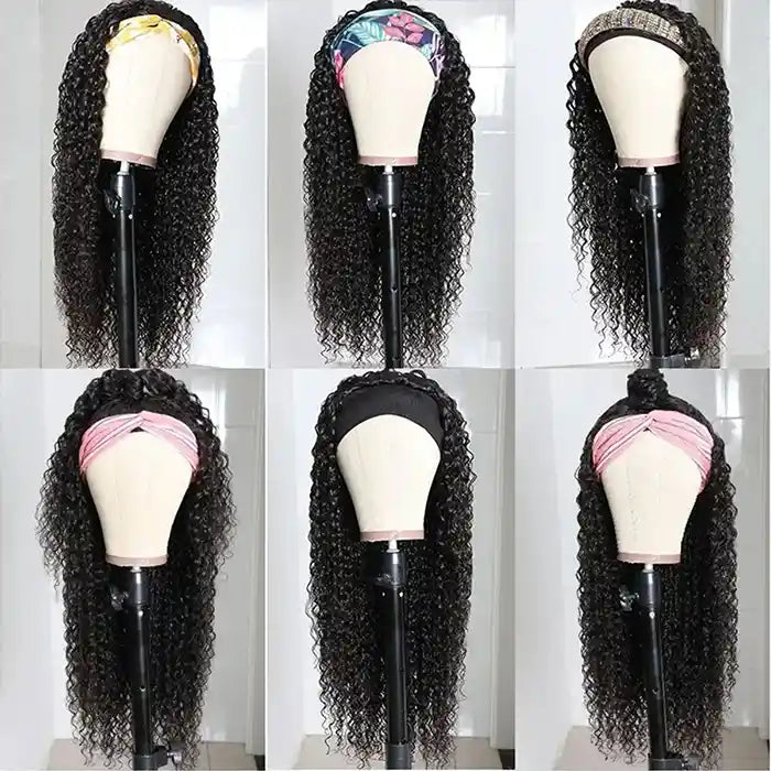 Curly Headband Wig