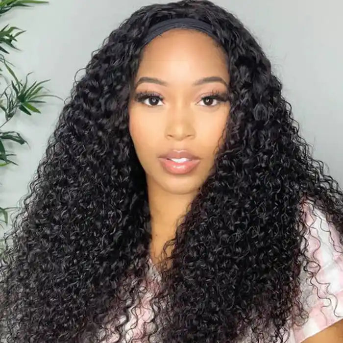 Curly Headband Wig