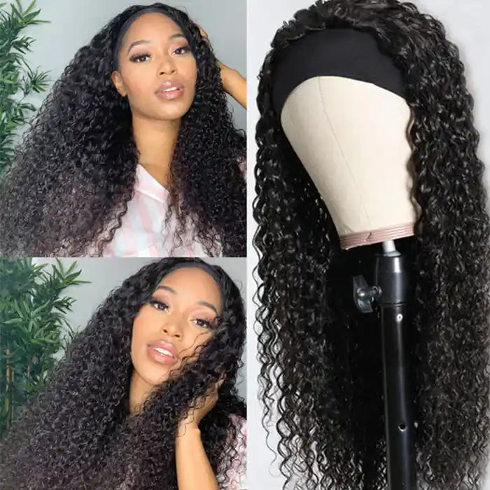 Curly Headband Wig