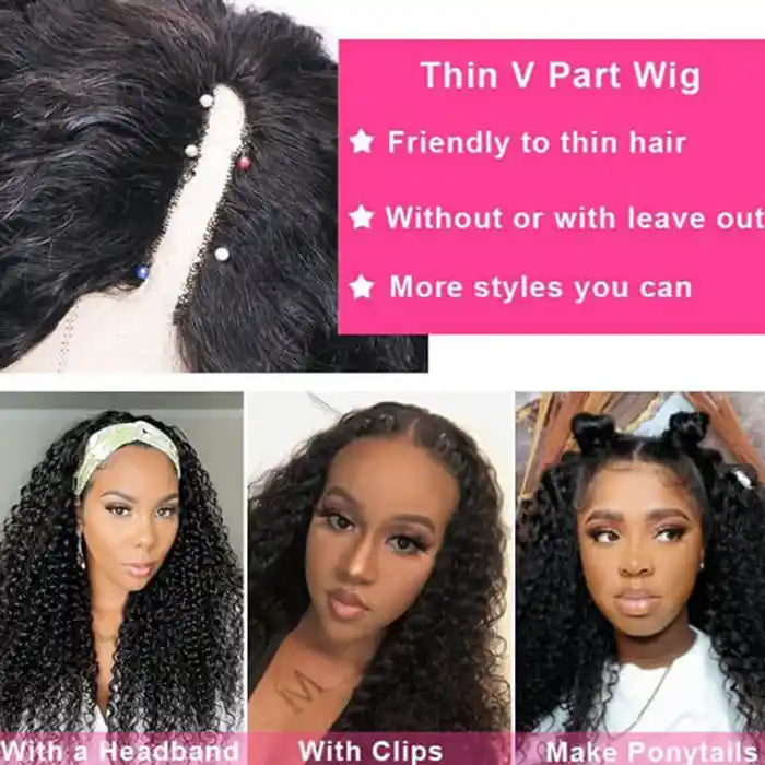 Deep Wave V Part Wig