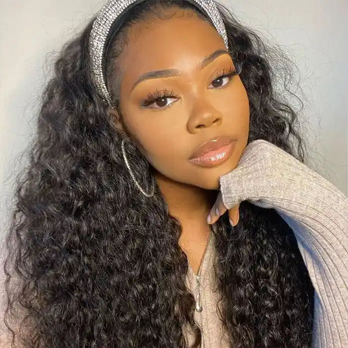 Virgin Hair Loose Deep Wear And Go Headband Wigs No-Lace&No-Glue