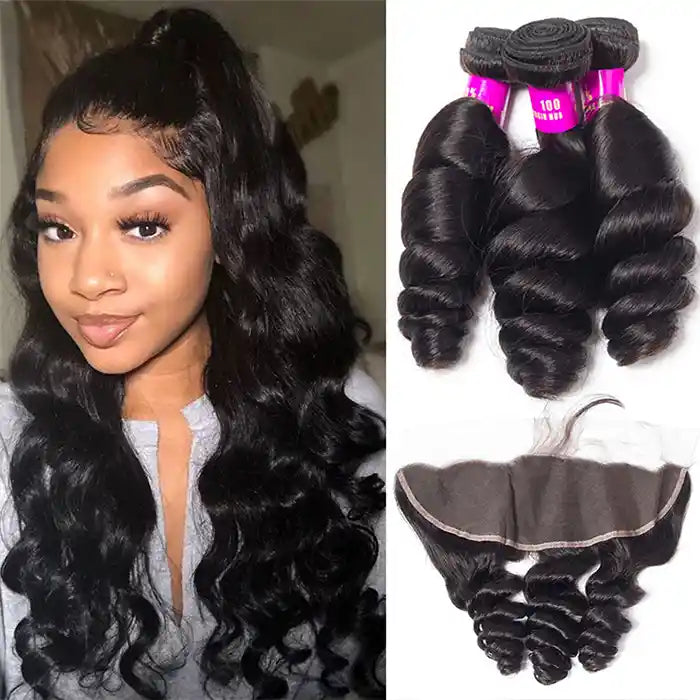 HD Lace Frontal Loose Wave Bundles