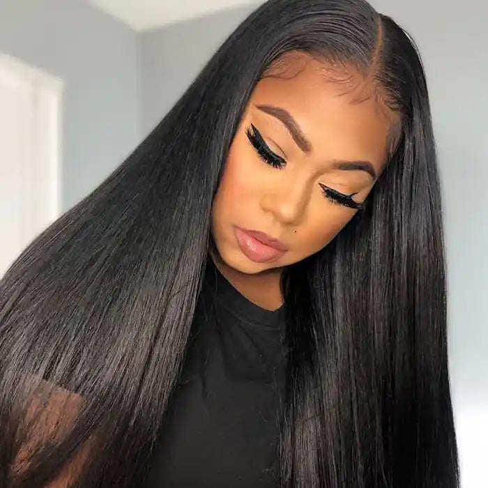 HD Lace Frontal Wig Light Yaki Straight