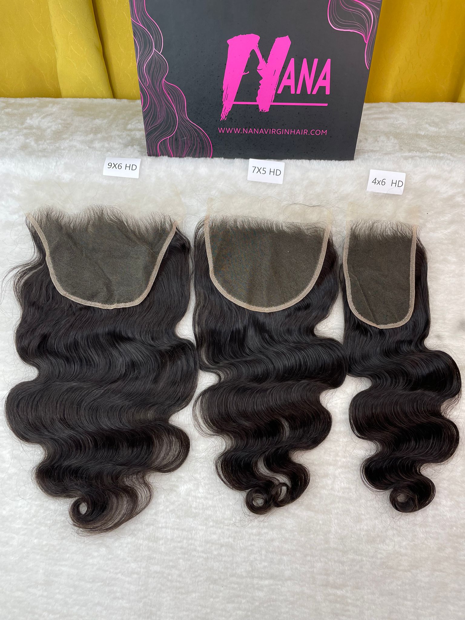 Body wave Raw Hair closure pre plucked HD lace closure 7x5/4x6/9x6