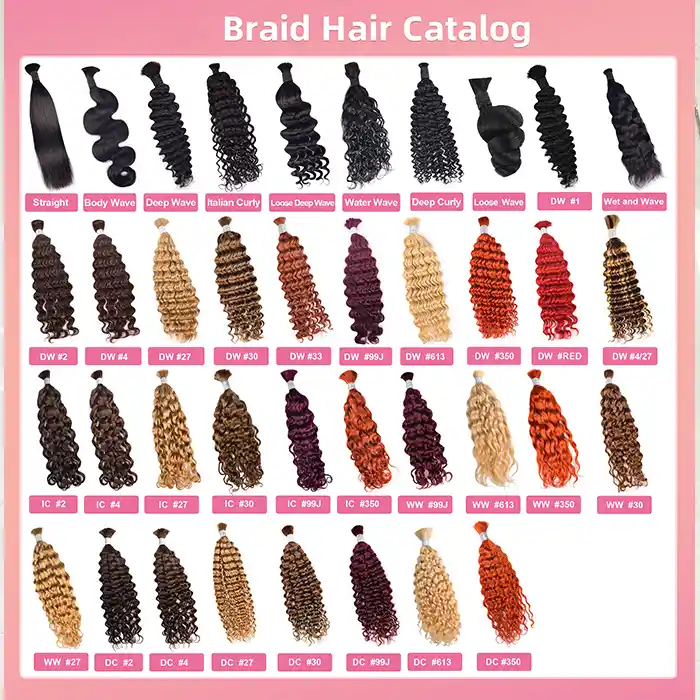 Human Hair Bulk for Braiding