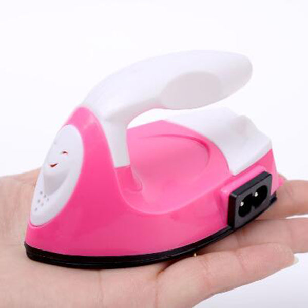 Mini Iron Portable steam Electric Iron Heat folding For Flat Hair （Only Ship with hair）