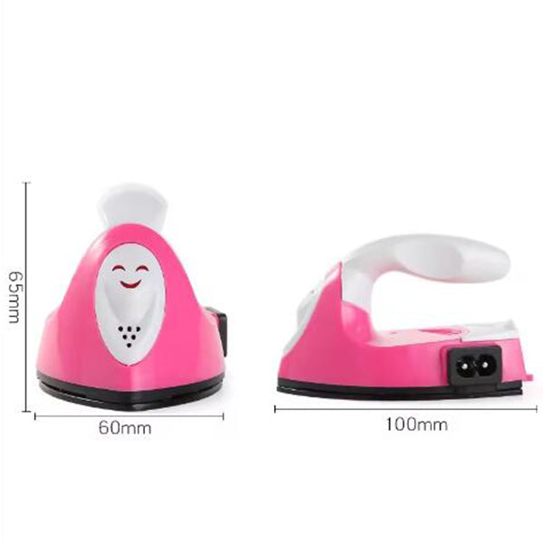 Mini Iron Portable steam Electric Iron Heat folding For Flat Hair （Only Ship with hair）