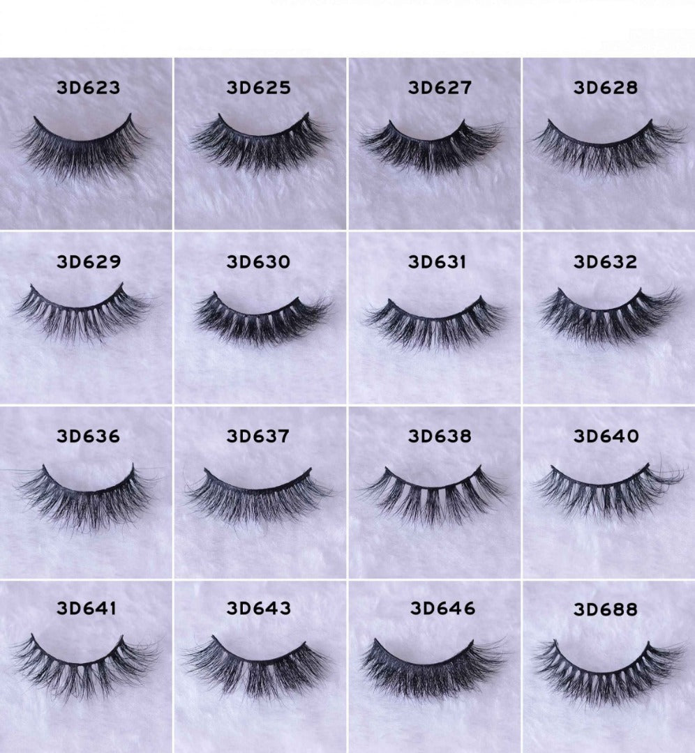 Wholesale Mink Lash Extension 18mm 3D Handmade Mink Eyelashes