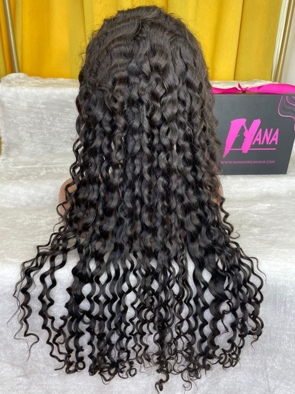 Raw Hair Italian Curly Wig 13x4 13x6 HD Lace Wigs Italian Wave 160% 200% Density Wig