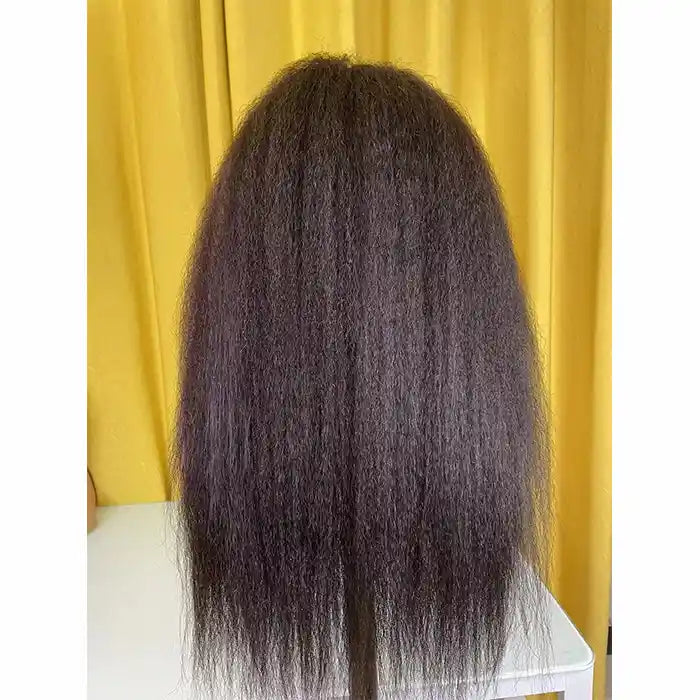 Kinky Straight Hair Raw Human Hair Wigs