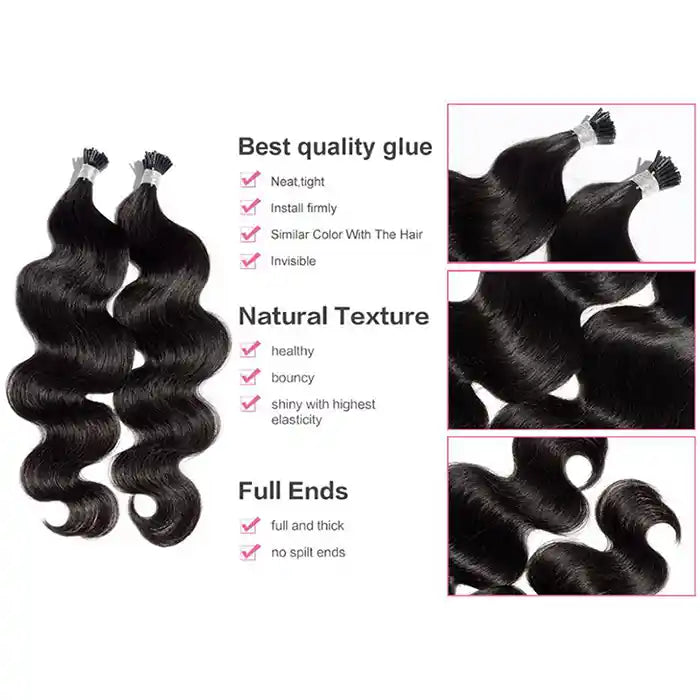 Luxury Virgin hair I Tip Hair Extensions