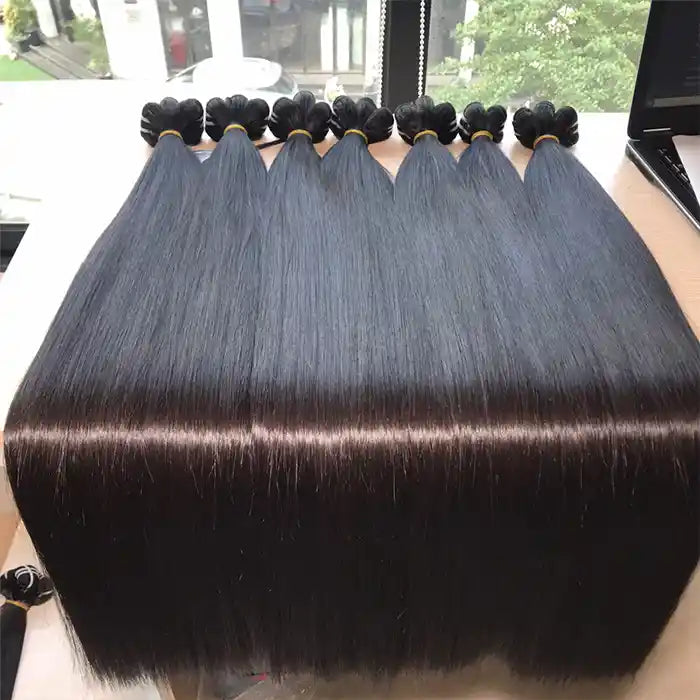 Raw Hair Wig Double Drawn Straight Hair