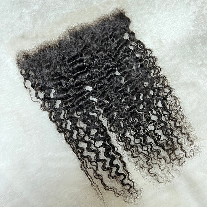 Raw hair Burmese Curly bundle with HD frontal 13x4 13x6 and 5x5 hd lace bundle deals