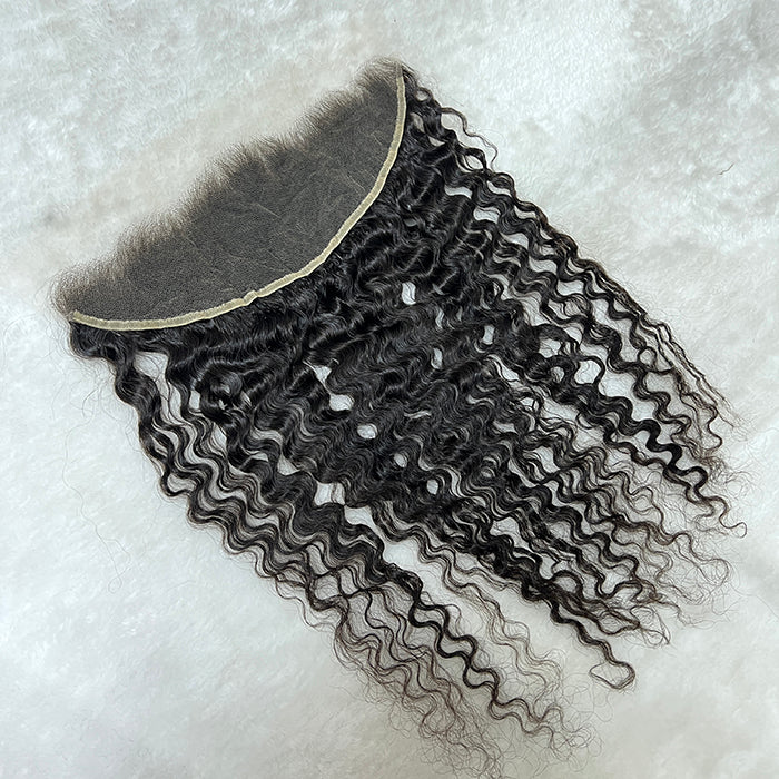 Raw Hair Burmese curly 5x5 HD lace and frontal natural color 13x4/13x6