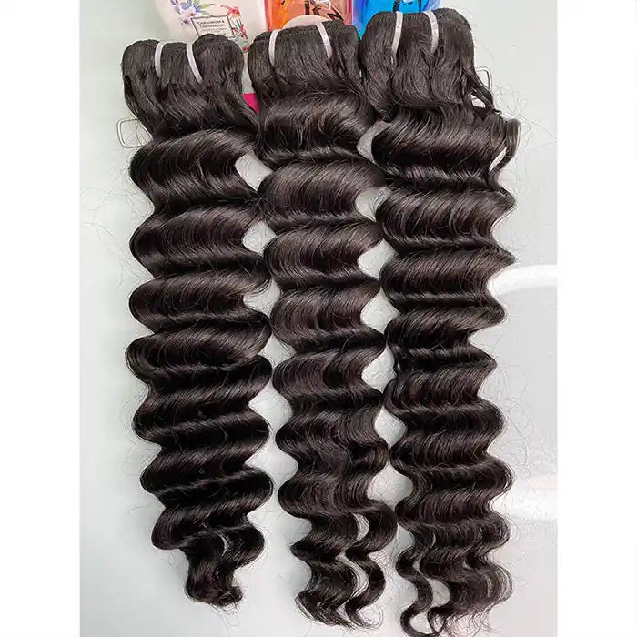 Raw loose deep human Hair Bundles