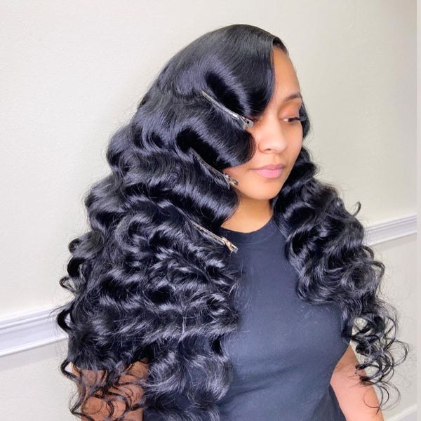 Raw Hair Loose Deep Wave 13x4 13x6 Frontal Wig Ocean Wave Wig 160% 200% Density