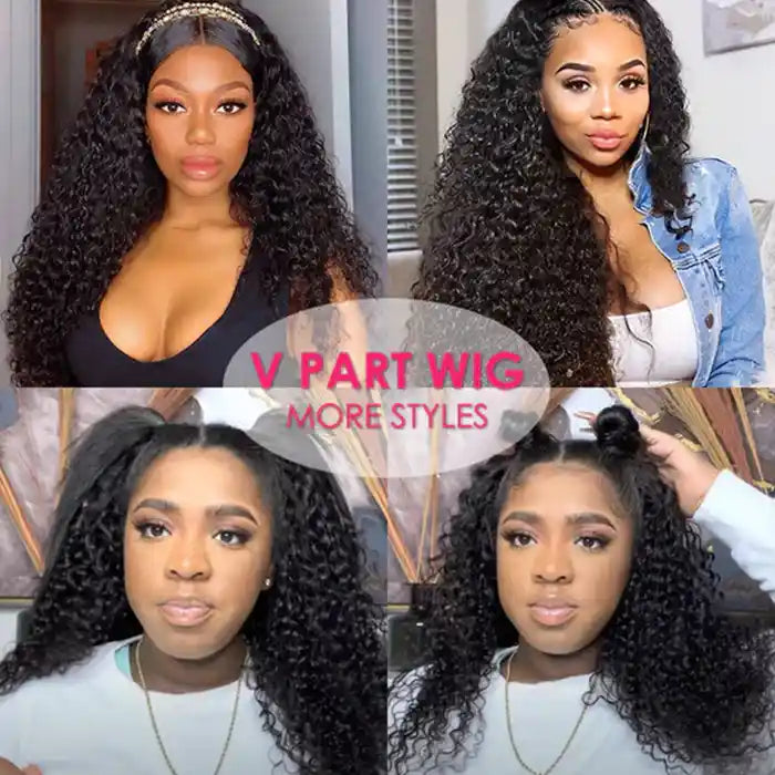 Water Wave V Part Wig