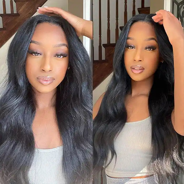 Wavy V Part Wig