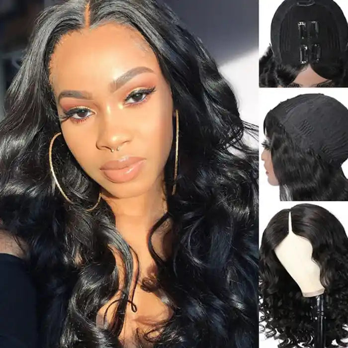 Wavy V Part Wig