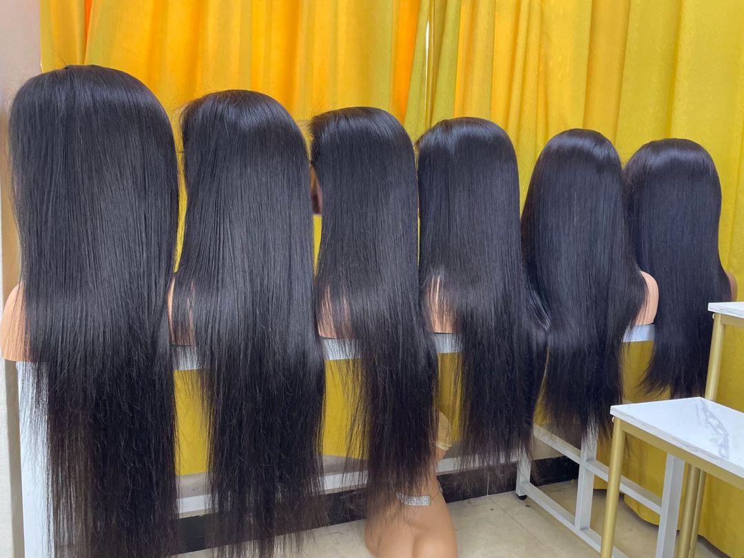 Luxury Virgin Full Frontal HD lace Wig Wholesale Custom  Human Hair Wigs