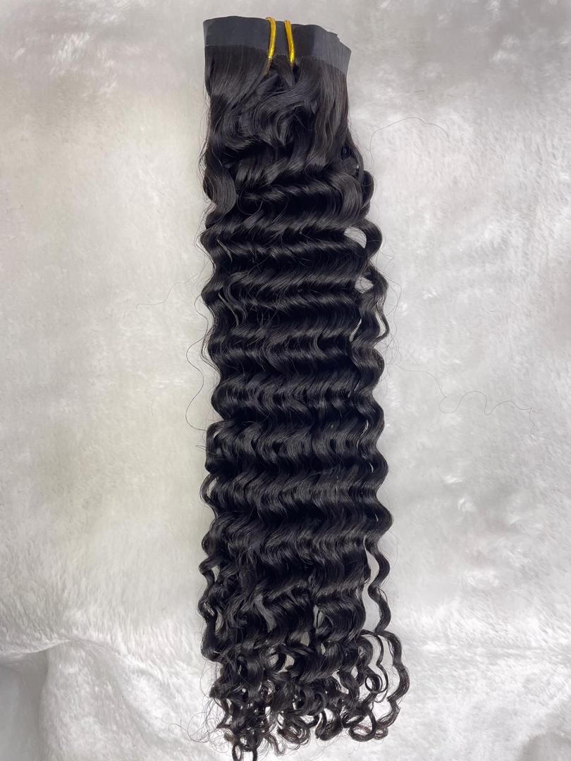 Wholesale Premium Top quality seamless clip in hair extensions  from one donor hair