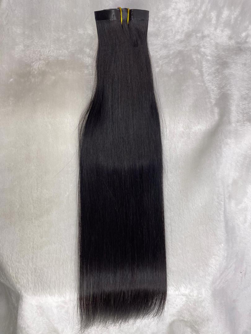 Wholesale Premium Top quality seamless clip in hair extensions  from one donor hair