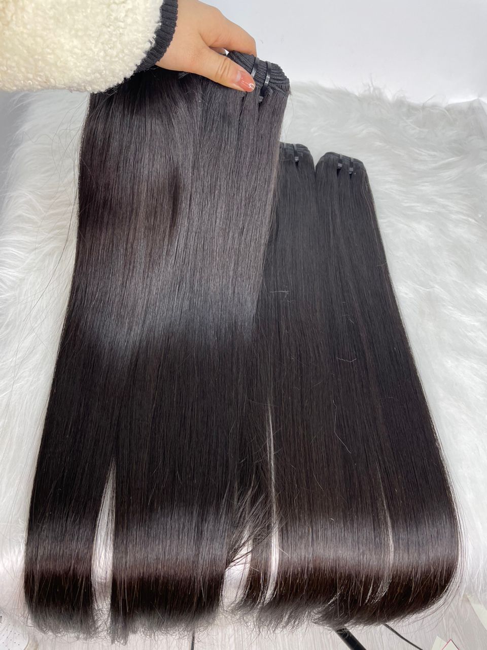 Premium Top Quality Raw double drawn hair from one donor