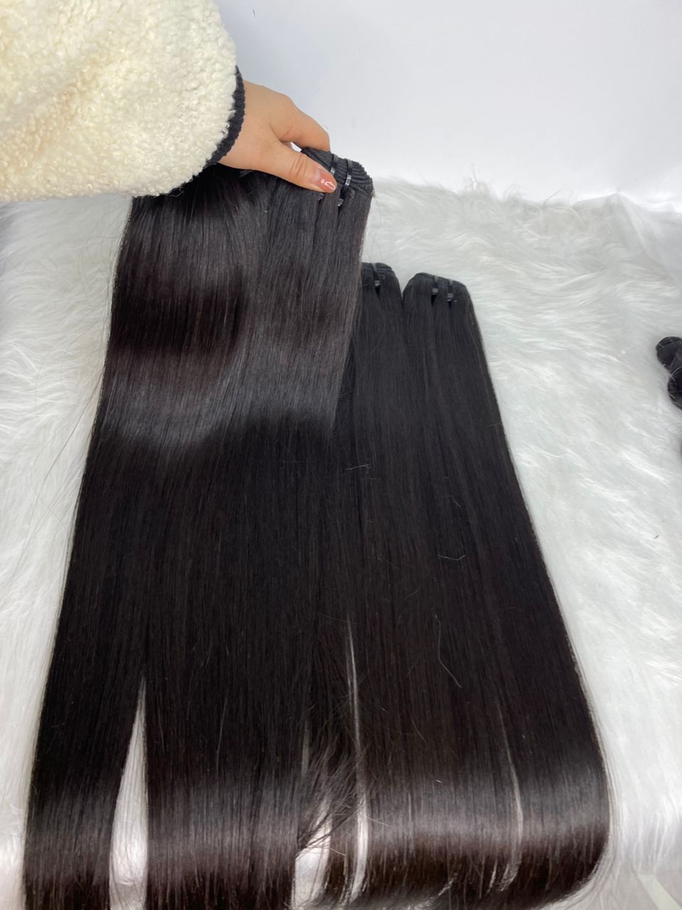 Premium Top Quality Raw double drawn hair from one donor