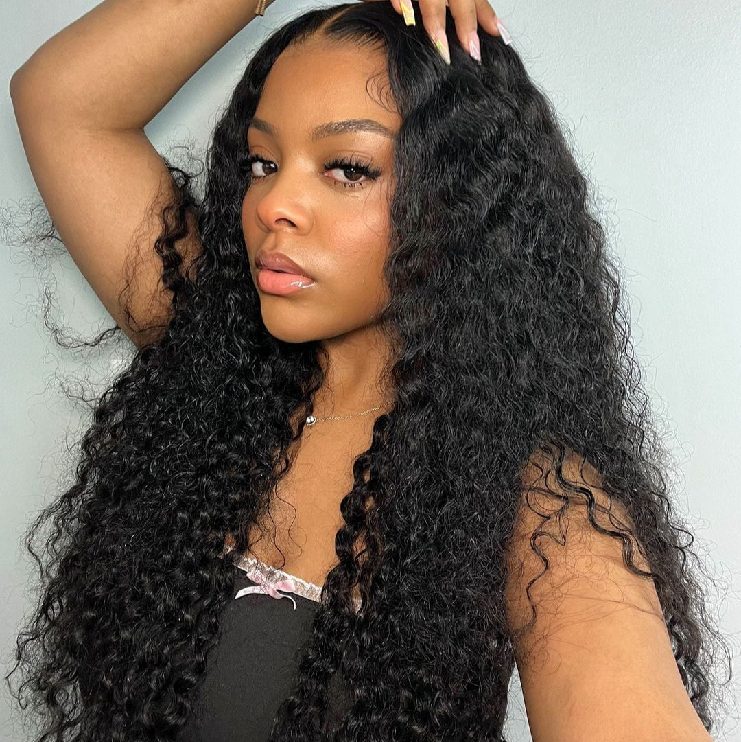 Virgin Hair Curly Closure Wig 4x4 5x5 6x6 7x7 Real HD Wig