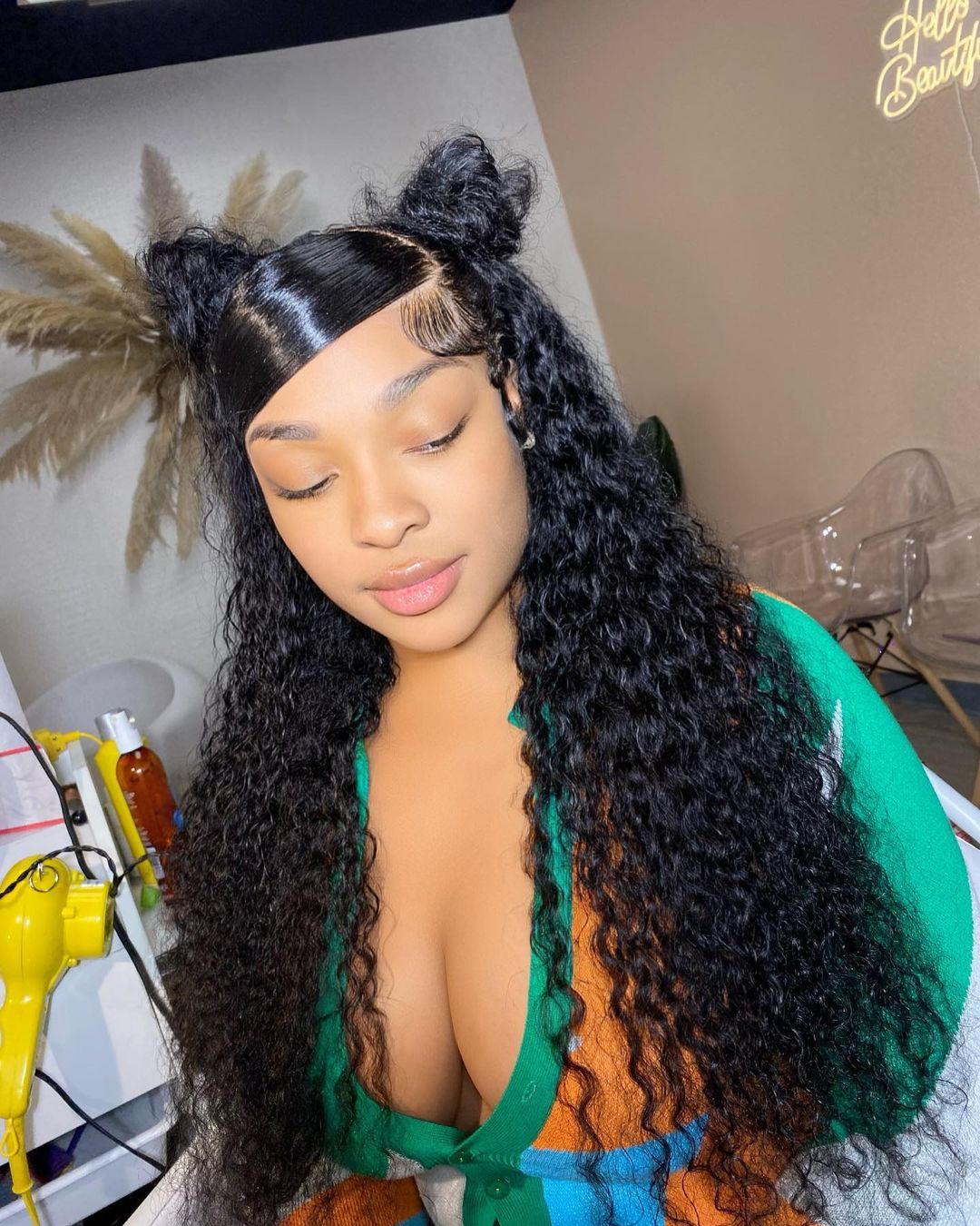 Raw Hair Curly Wig HD 7x7 6x6 5x5 4x4 Wig Deep Curly Closure Wig