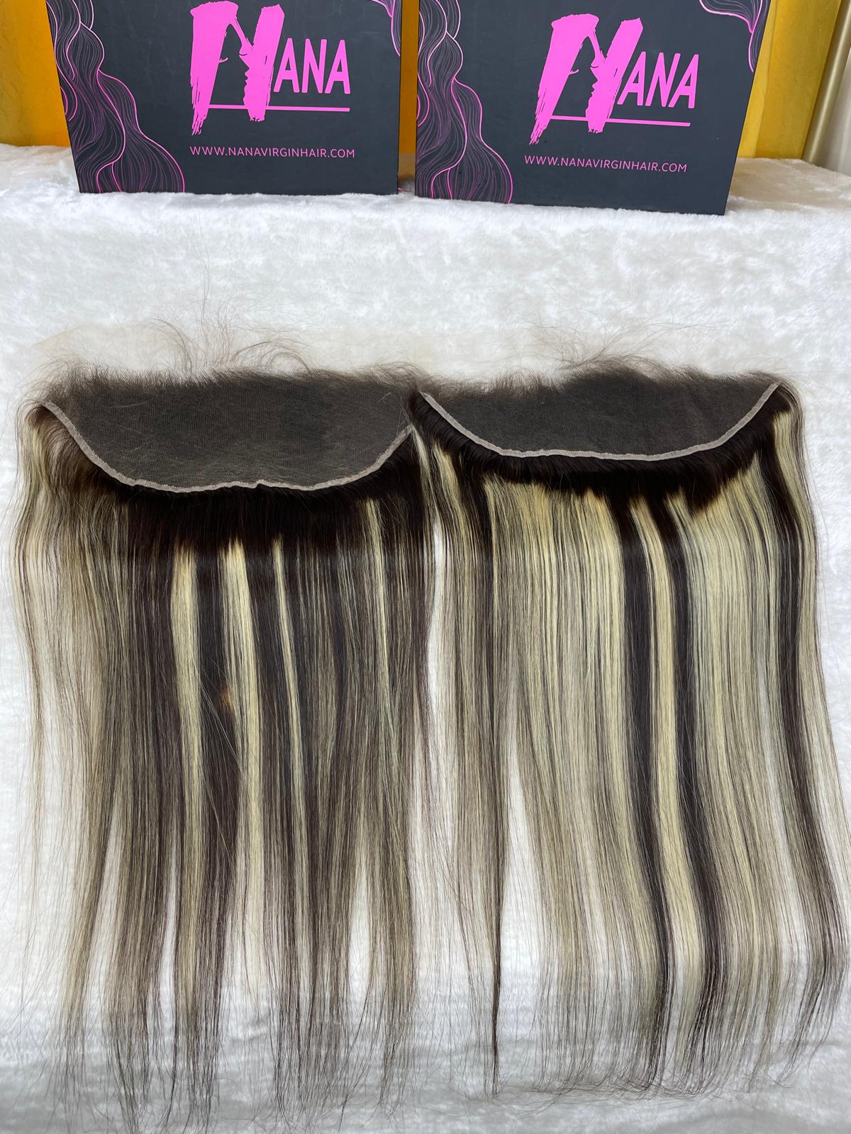 Custom color hair bundle deal with HD lace Closure & HD lace frontal wholesale bundle deal