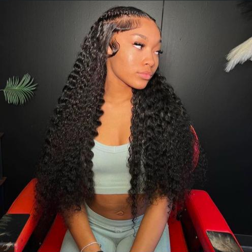 deep curl hd closure wig