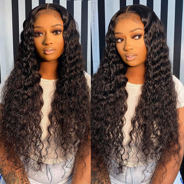 Virgin Hair Water Wave 360 HD/Transparent Lace Frontal Wigs