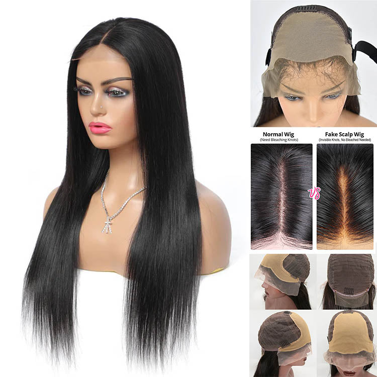 Fake Scalp Wig Full Frontal 180% Density – Nana Hair