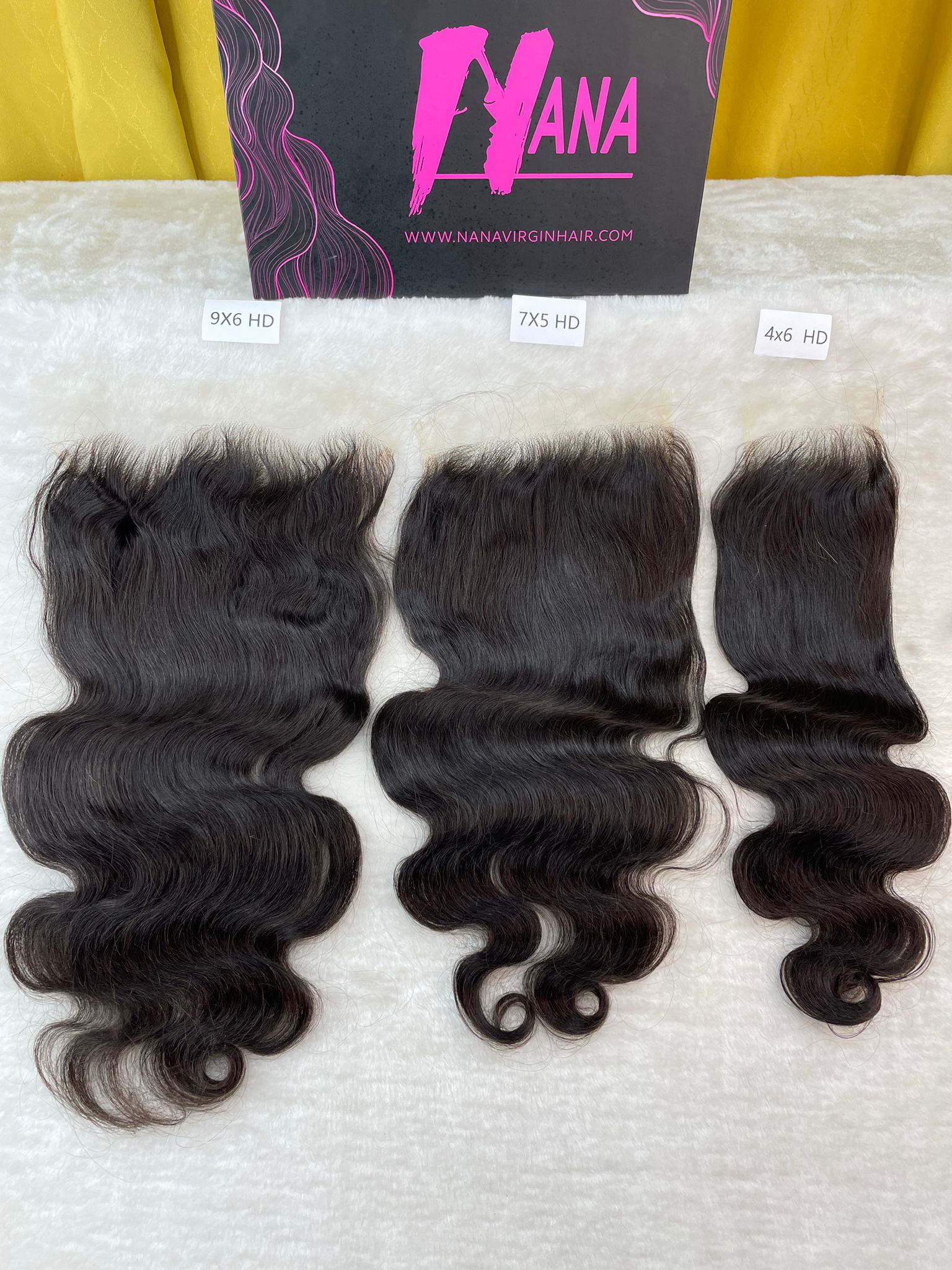 Body wave Raw Hair closure pre plucked HD lace closure 7x5/4x6/9x6