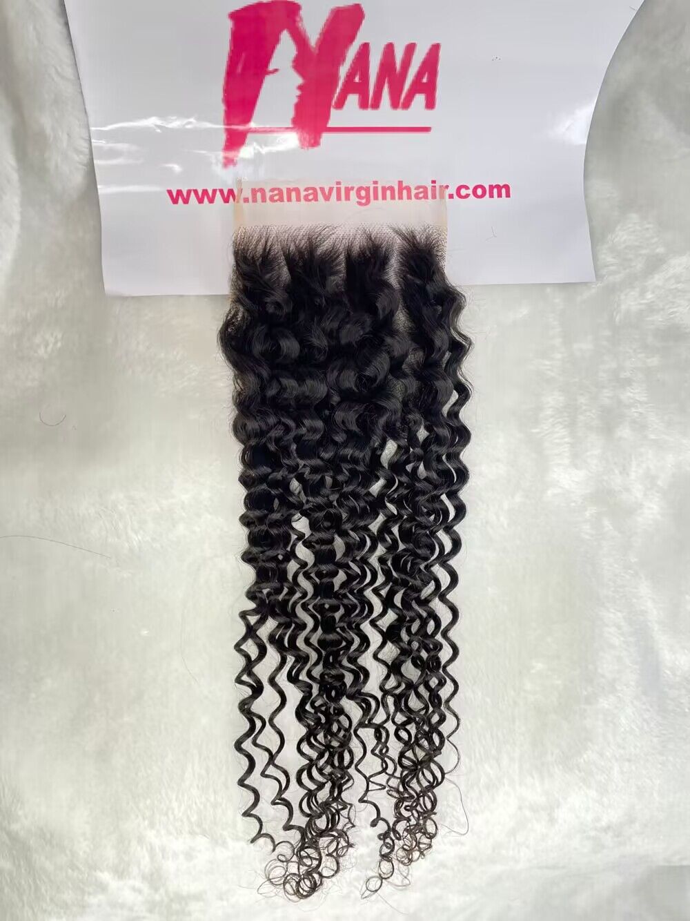 Wholesale vendor virgin human hair Lace closure transparent lace HD lace closure Curly  4x4/5x5/6x6/7x7