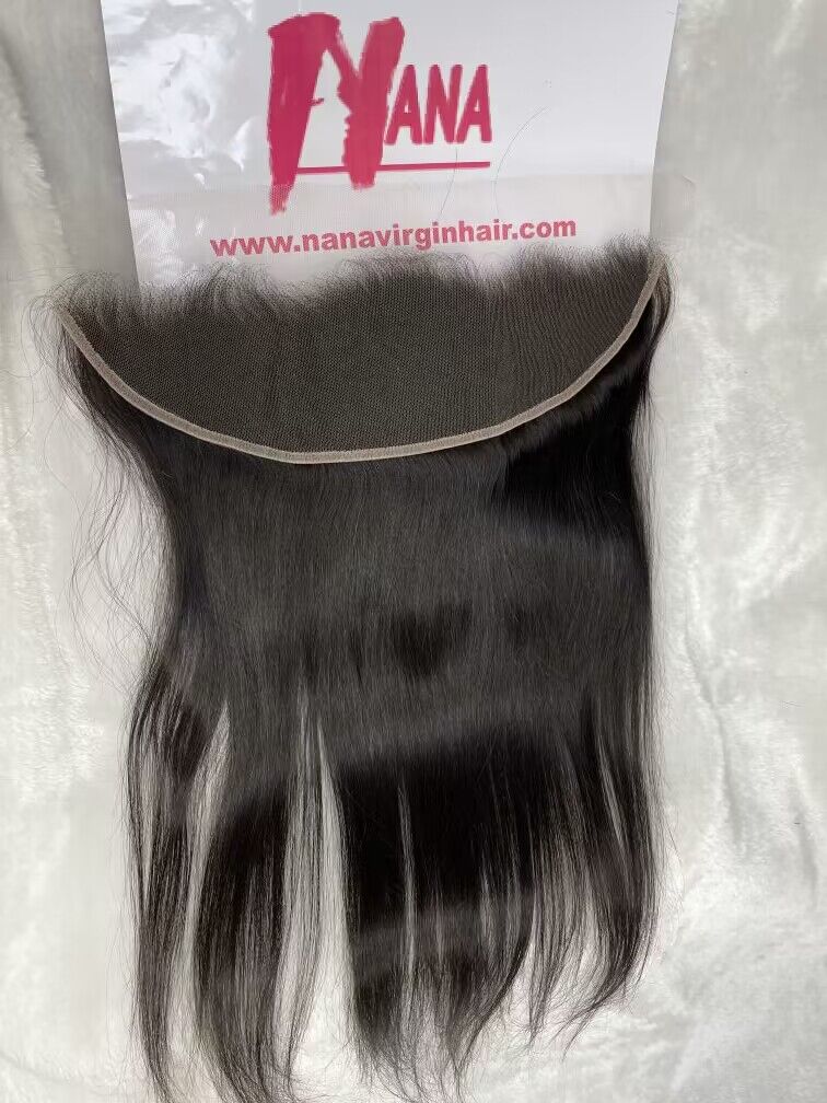 Wholesale virgin hair hd lace frontal transparent lace frontal in Yaki Straight 13x4/13x6