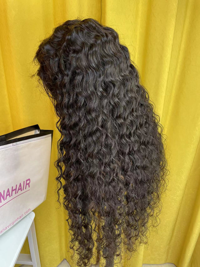Raw Hair Loose Deep Wave Wig HD 7x7 6x6 5x5 4x4 Ocean Wave Lace Closure Wigs